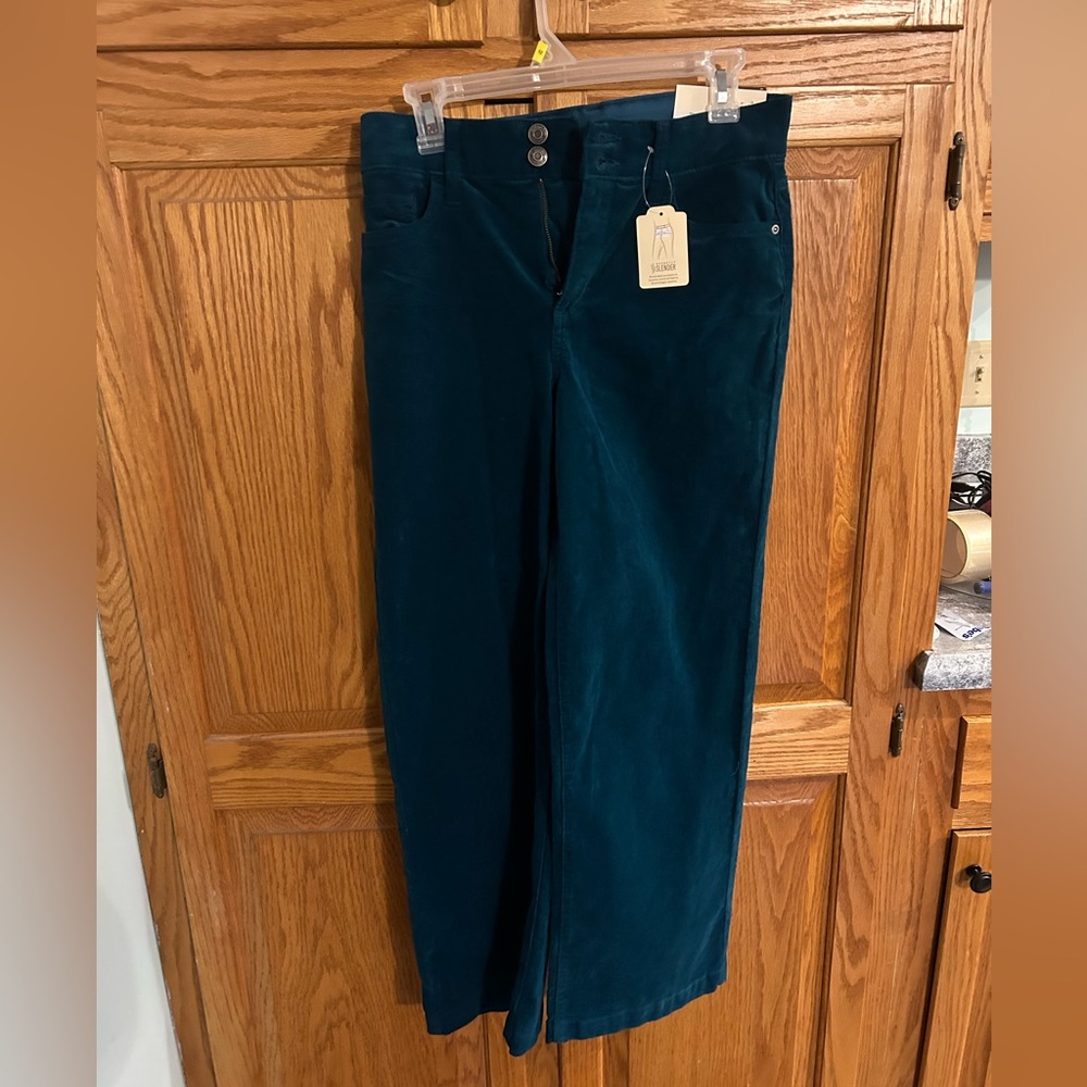 NWT Teal St. John’s Bay Corduroy Pants size 4P